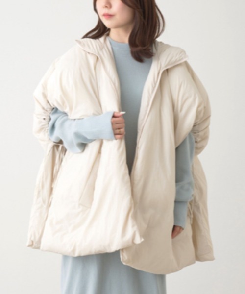 Mila Owen ライトブルー ポンチョ Pontetorto製 Mila Owen ポンチョコート/ケープコート ライトブルー 01(M) - メルカリ