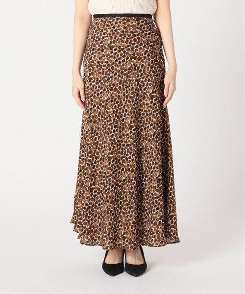 IENA LA BOUCLE 「IENA BOUCLE」 フレアスカート 36 ブラウン