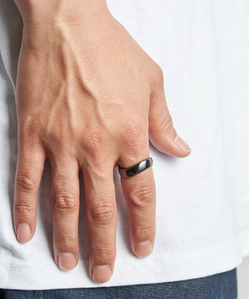 LAMBDA（ラムダ） 指輪 リング BK カーブリング メンズ レディース