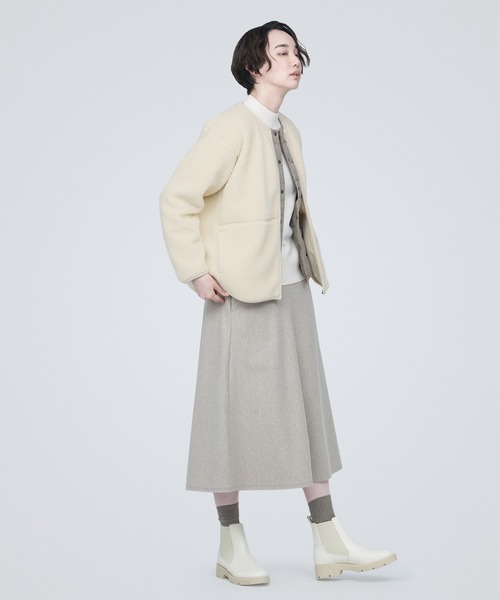 「無印良品」 ブルゾン M グリーン レディース_画像2