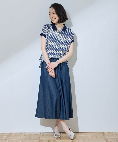 tシャツ 「UV」「接触冷感」メッシュ切替ラウンドプルオーバー レディース JUN&ROPÉ(ジュン アンド ロペ) / 【UV】【接触冷感】メッシュ