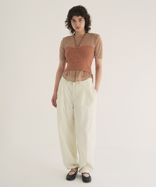 CLANE（クラネ） ワイドパンツ パンツ COTTON PARACHUTE PANTS