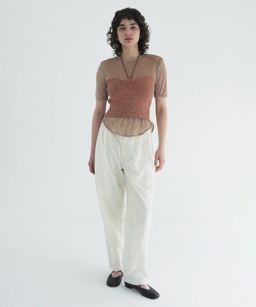 CLANE（クラネ） ワイドパンツ パンツ COTTON PARACHUTE PANTS