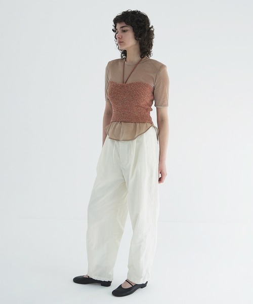 CLANE（クラネ） ワイドパンツ パンツ COTTON PARACHUTE PANTS