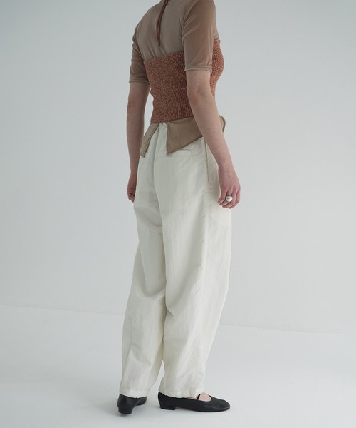 CLANE（クラネ） ワイドパンツ パンツ COTTON PARACHUTE PANTS
