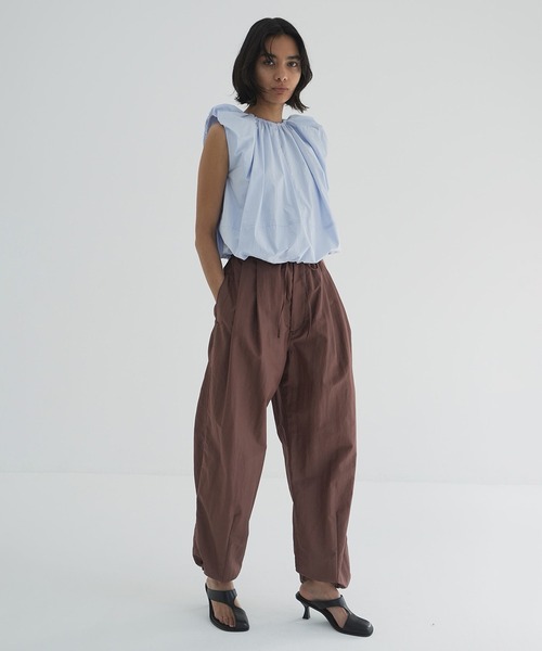 CLANE（クラネ） ワイドパンツ パンツ COTTON PARACHUTE PANTS