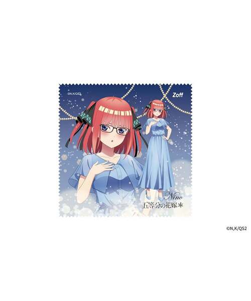Zoff 五等分の花嫁 メガネ　二乃デザイン Zoff（ゾフ） 伊達メガネ メガネ 眼鏡 Zoff｜五等分の花嫁＊「中野二乃