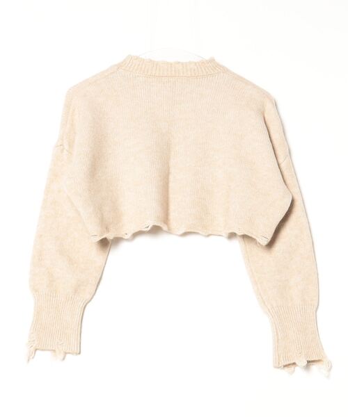 「non-hedge」 長袖ニット FREE ベージュ レディース_画像2