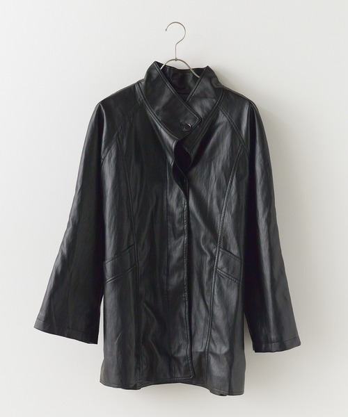 TODAYFUL ブラックレザーコート オーバーサイズ TODAYFUL レザージャケット