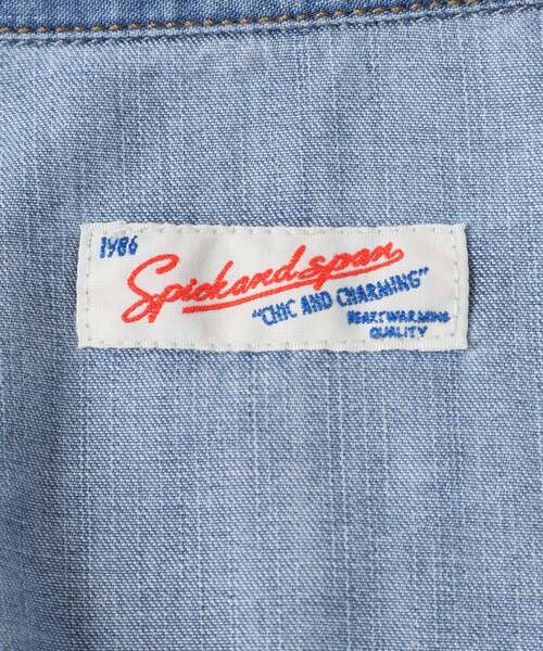 Spick and Span ライトオンスデニムシャツ　スピックアンドスパン Spick＆Span（スピック アンド スパン） ブラウス シャツ 「追加