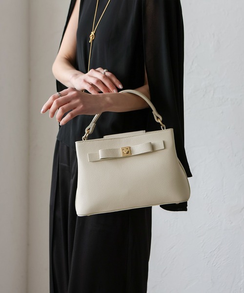 VitaFelice（ヴィータフェリーチェ） ハンドバッグ リボンデザイン2way