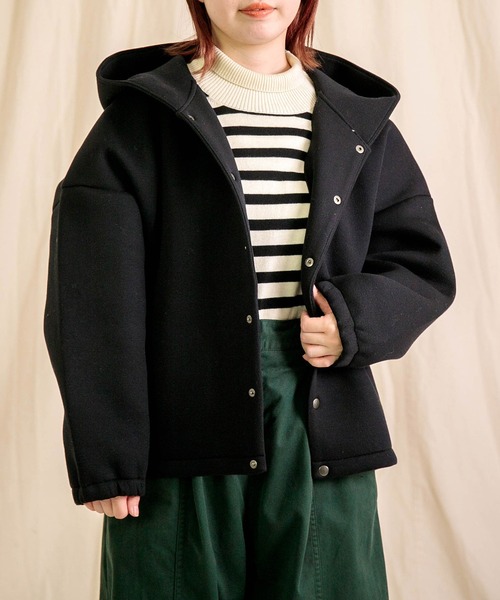 prit（プリット） パーカー ダンボールニット フードジャケット