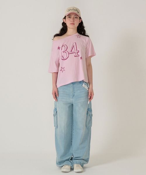 tシャツ オーバーサイズ プリントTシャツ TINA：JOJUN レディース TINA：JOJUN tシャツ オーバーサイズ プリントTシャツ