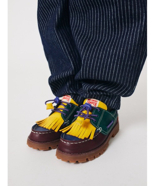 デッキシューズ モカシン BOBO CHOSES x CAMPER Compas nautic shoes キッズ 子供 男の子 女の子