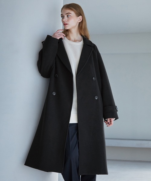SERACE チェスターコート L ブラック メンズ : ZOZOTOWN Yahoo!店