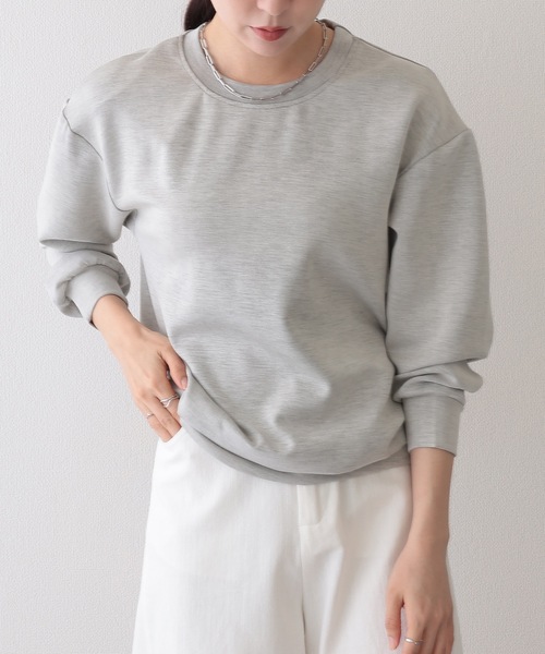 CutRate ベージュ クルーネック トレーナー CUTRATE — LOGO CREW SWEAT