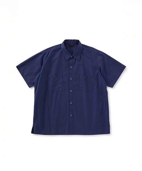 blueさま専用 BLUE シャツ タイプライター ショートスリーブ スナップワーク