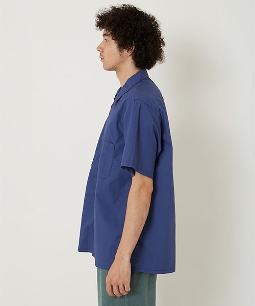 blueさま専用 BLUE シャツ タイプライター ショートスリーブ スナップワーク