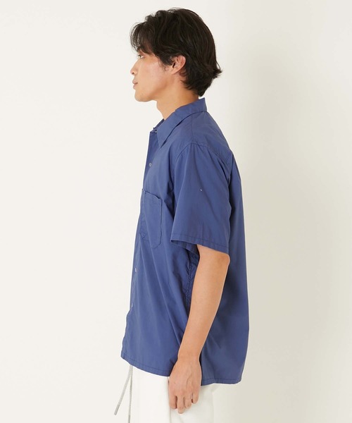 BLUE BLUE（ブルーブルー） シャツ 半袖 タイプライター ショート