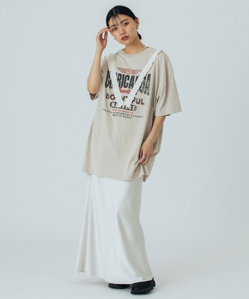 ROSE BUD（ローズバッド） スカート (CREOLME)SATIN LONG SKIRT