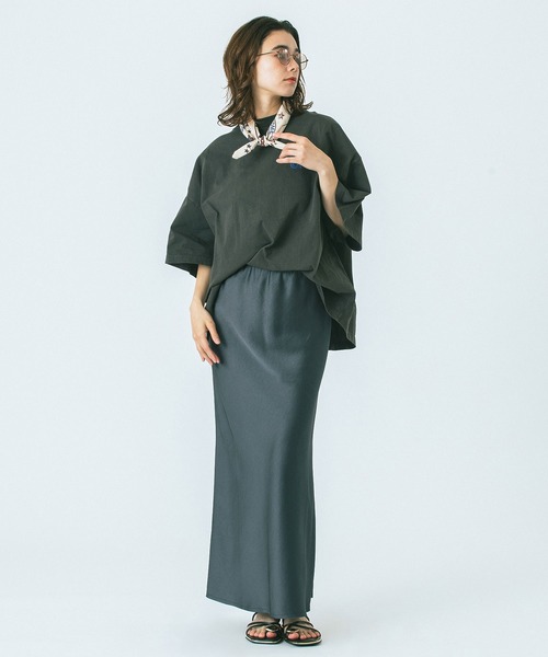 ROSE BUD（ローズバッド） スカート (CREOLME)SATIN LONG SKIRT