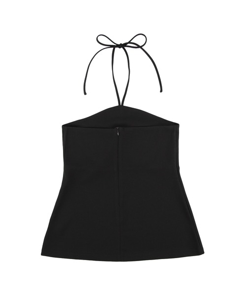alice auaa ボタン付き黒キャミソール ALEXIA STAM（アリシアスタン） カップ付き キャミソール Halter Neck