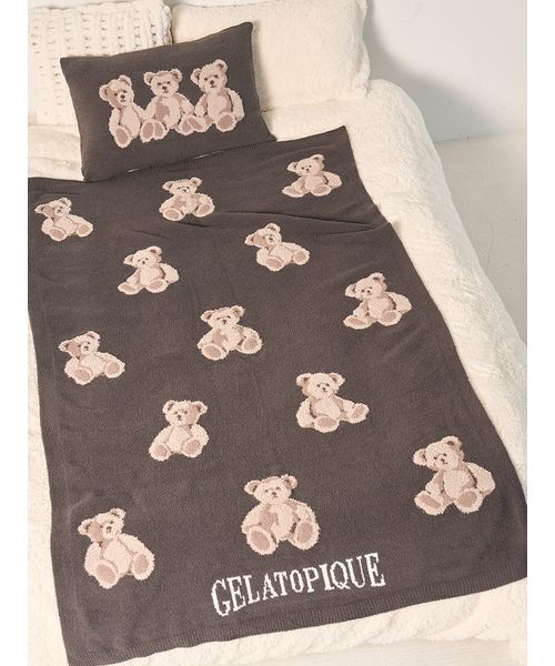 gelato pique Sleep ベッド 寝具 「Sleep」モチーフジャガードピロー