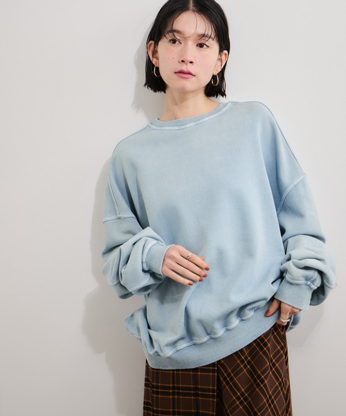 LE CERCLE par rope' トレーナー スウェット 製品染めスウェットワイド