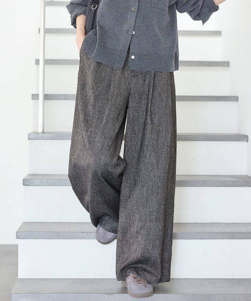 JOURNAL STANDARD パンツ 「2025FW 新作」ネップツイードパンツ