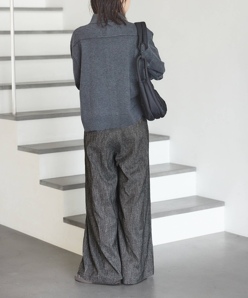 カレンソロジー恵比寿店限定！カラーネップツイードパンツ JOURNAL STANDARD パンツ 「2025FW 新作」ネップツイードパンツ