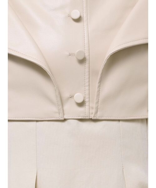 MERCURYDUO（マーキュリーデュオ） ワンピース フェイクレザービスチェ