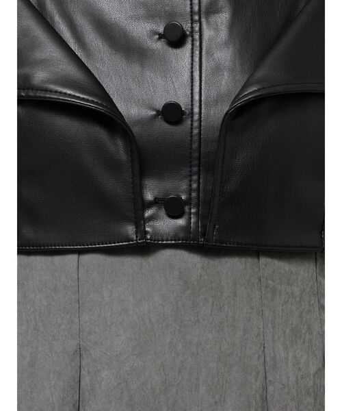 MERCURYDUO（マーキュリーデュオ） ワンピース フェイクレザービスチェ