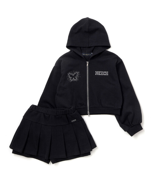 nexchic（ネクシック） セットアップ ダブルファスナーパーカー+