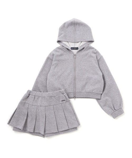 nexchic（ネクシック） セットアップ ダブルファスナーパーカー+