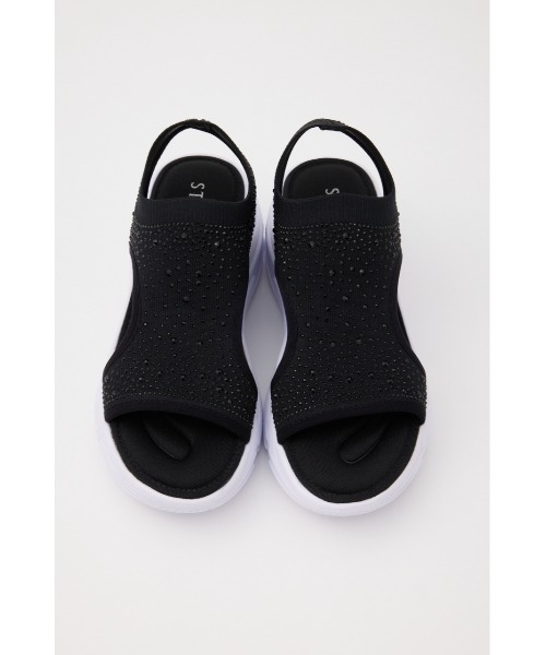 「STACCATO」 フラットサンダル 23.0cm グレー レディース_画像3