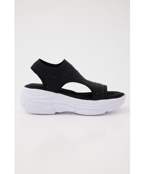 「STACCATO」 フラットサンダル 23.0cm グレー レディース_画像4