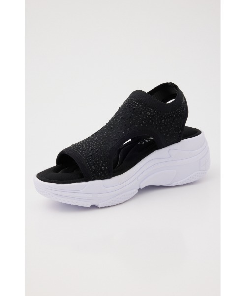 「STACCATO」 フラットサンダル 23.0cm グレー レディース_画像9