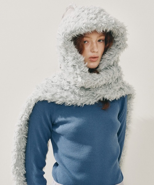 J1U by LA BELLE ETUDE マフラー ストール ムートンライクボンディング