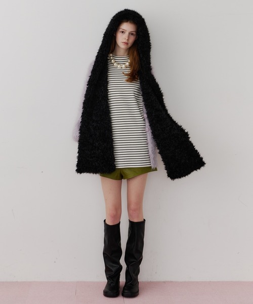 本人期martin malgiela⑩ムートンマフラー/アーカイブ/初期/レア 本人期martin malgiela⑩ムートンマフラー/アーカイブ/初期/レア