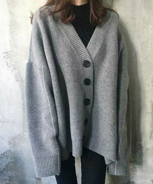 「Amulet」 ニットカーディガン FREE ベージュ レディース_画像5