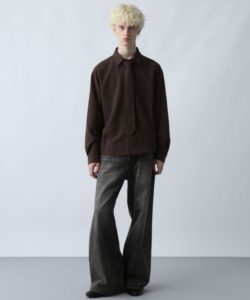 HARE（ハレ） シャツ ネクタイデザインシャツ(HARE) メンズ : ZOZOTOWN