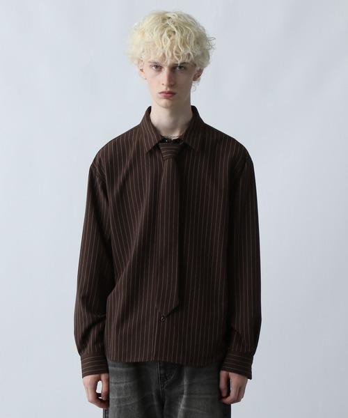 HARE（ハレ） シャツ ネクタイデザインシャツ(HARE) メンズ : ZOZOTOWN