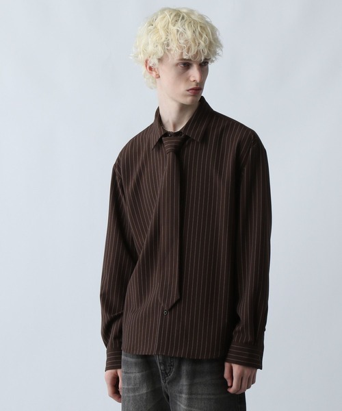 HARE（ハレ） シャツ ネクタイデザインシャツ(HARE) メンズ : ZOZOTOWN