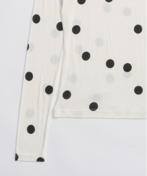 MAISON SPECIAL（メゾンスペシャル） tシャツ Sheer Dot Layered Tops 