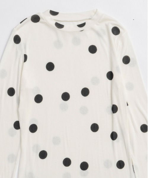 MAISON SPECIAL（メゾンスペシャル） tシャツ Sheer Dot Layered Tops