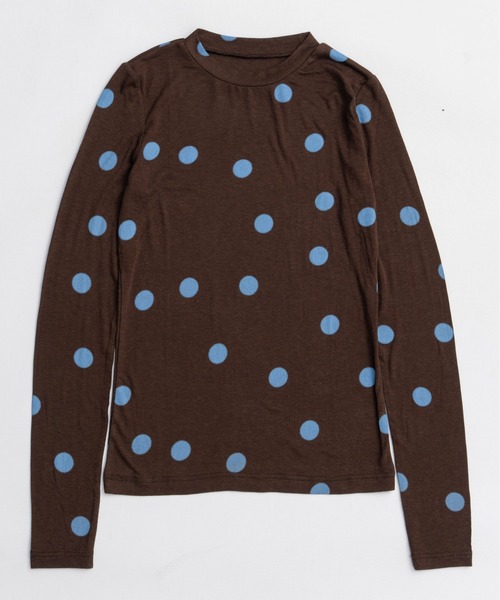 MAISON SPECIAL（メゾンスペシャル） tシャツ Sheer Dot Layered Tops