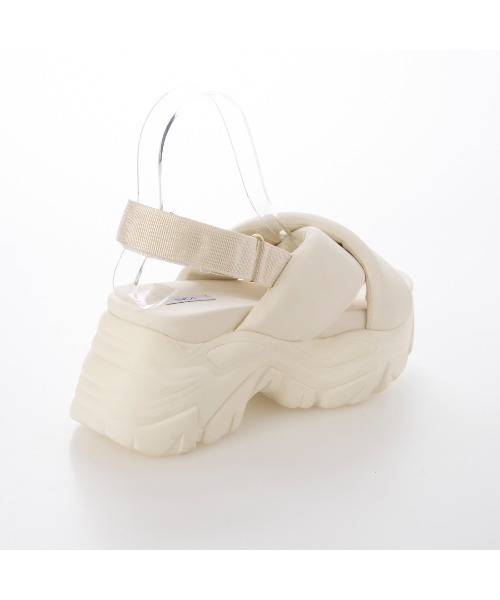 「EVOL」 ヒールサンダル X-SMALL アイボリー レディース_画像9