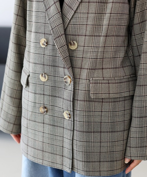 【超美品】SUIT SELECTMARZOTTOテーラードジャケットチェックA4 select MOCA（セレクトモカ） ジャケット テーラードジャケット