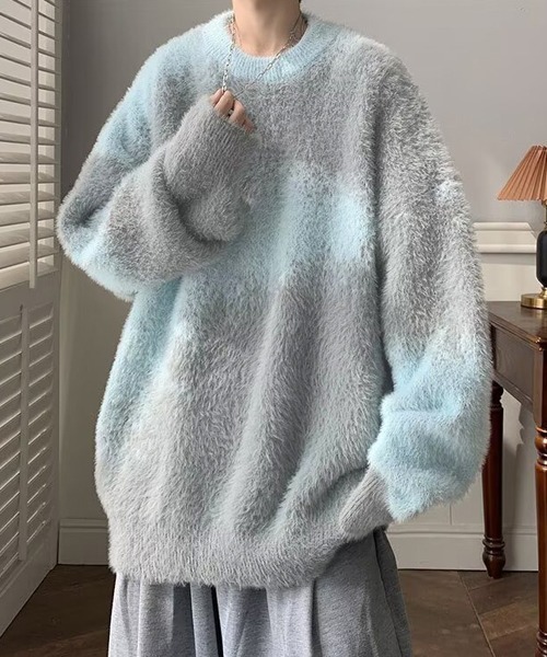 Ressaca（レサーカ） セーター ニット アブストラクト柄シャギーニット