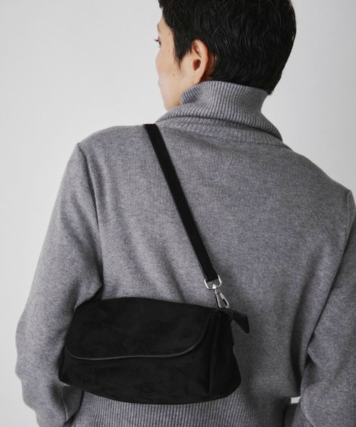 未使用 ショルダーバッグ ブラック VION ショルダーバッグ バッグ Minimal Flap Shoulder Bag /ミニマル